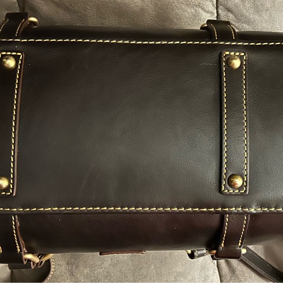 Dooney and Bourke Florentine Large Satchel in Brown Tmoro - Picture 3 of 6